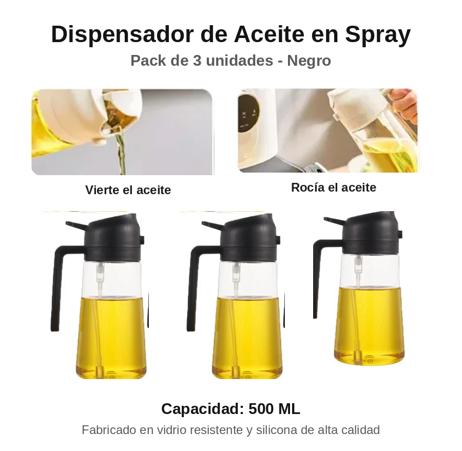 OilMist Spray — Dispensador de Aceite en Aerosol